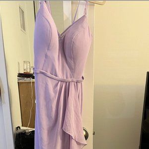 Azazie ellia bridesmaid dress Chiffon lilac size 10 NWT